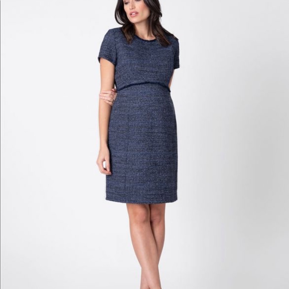 Seraphine Kiara A-line Tweed Maternity Dress